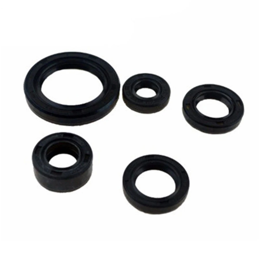 

5pcs Motorcycle Full Complete Engine Oil Seal Gear Shaft Seal Rubber For Suzuki GN125 GS125 Oil Seal Spare Parts