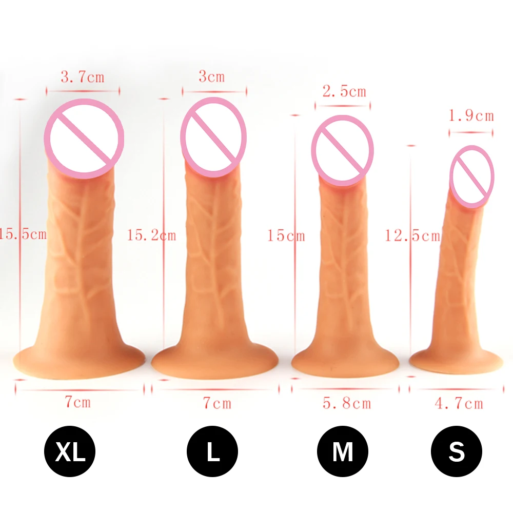 Mini Simulation Dildo Lifelike Penis With Powerful Suction Cup Female Masturbation Tool G-spot Vagina Stimulator Adult Products