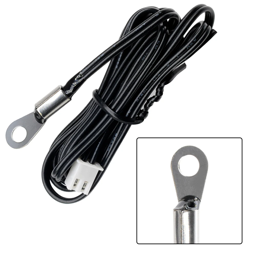 1m 100cm Waterproof NTC 10K 1% 3950 Thermistor Accuracy Temperature Sensor Wire Cable Probe Fixed Mounting Hole