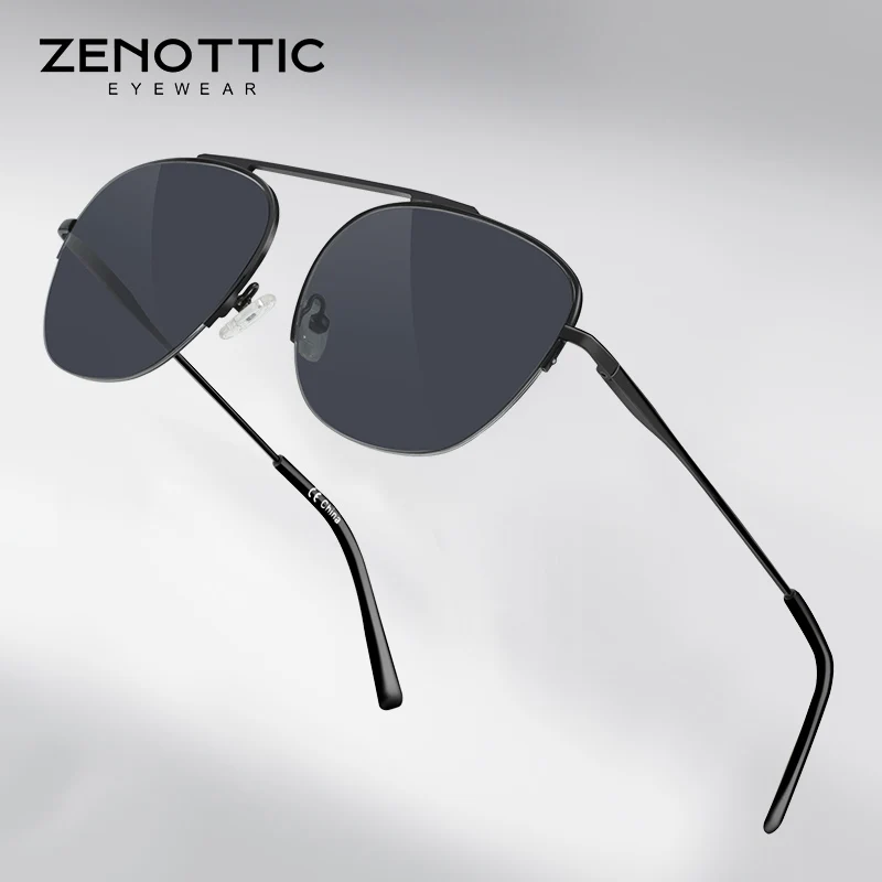 ZENOTTIC marka Design okulary przeciwsłoneczne pilotki dla mężczyzn moda ponadgabarytowe okulary przeciwsłoneczne w stylu retro dla kobiet odcienie UV400