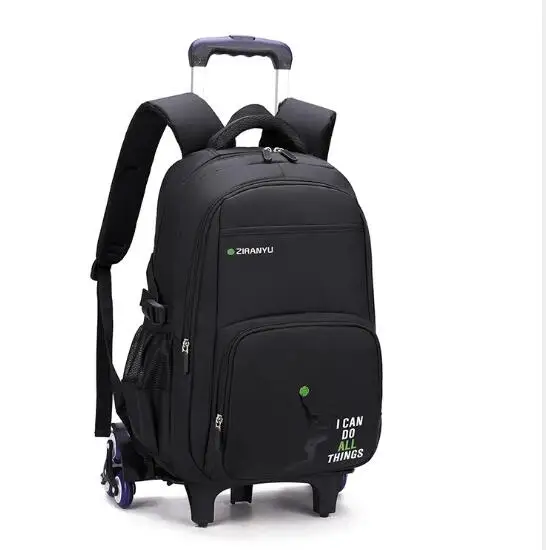 

ZIRANYU School Trolley Bag For Teenagers Middle School Rolling Backpacks Wheeled Bag for Boys Children Trolley backpack wheels