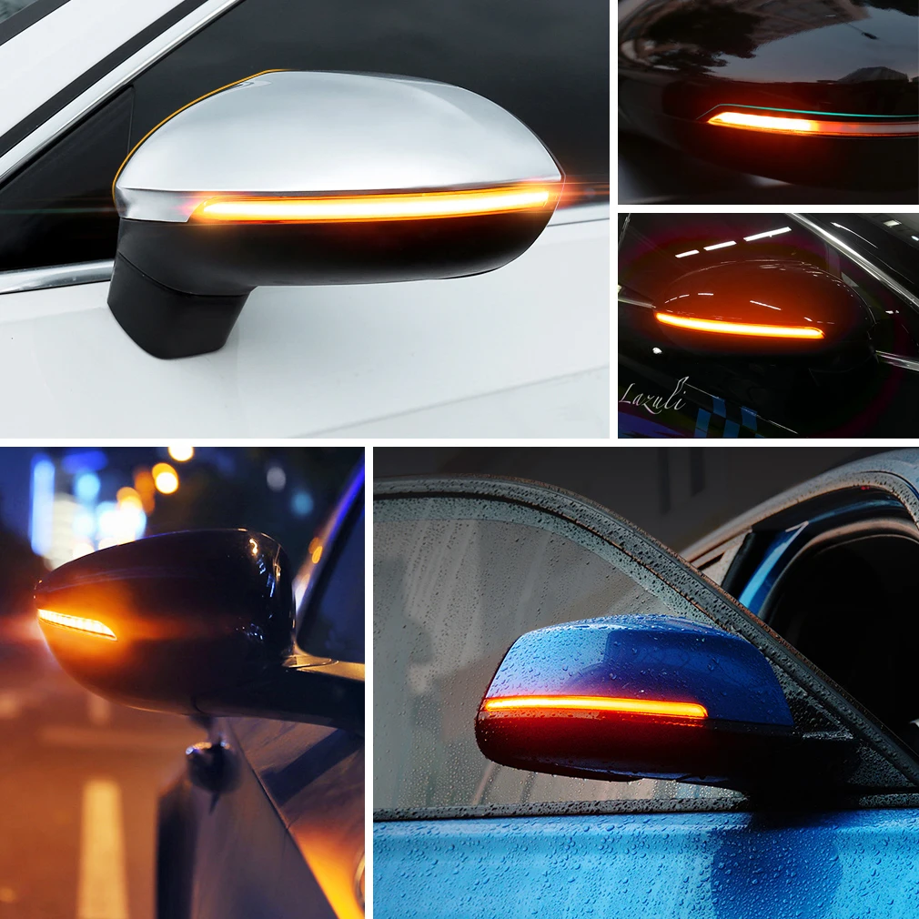 1pcs Car Mirror Lights Universal Auto Mirror Light Car Turn Signal  Streamer Strip Flowing Turn Signal Lamp