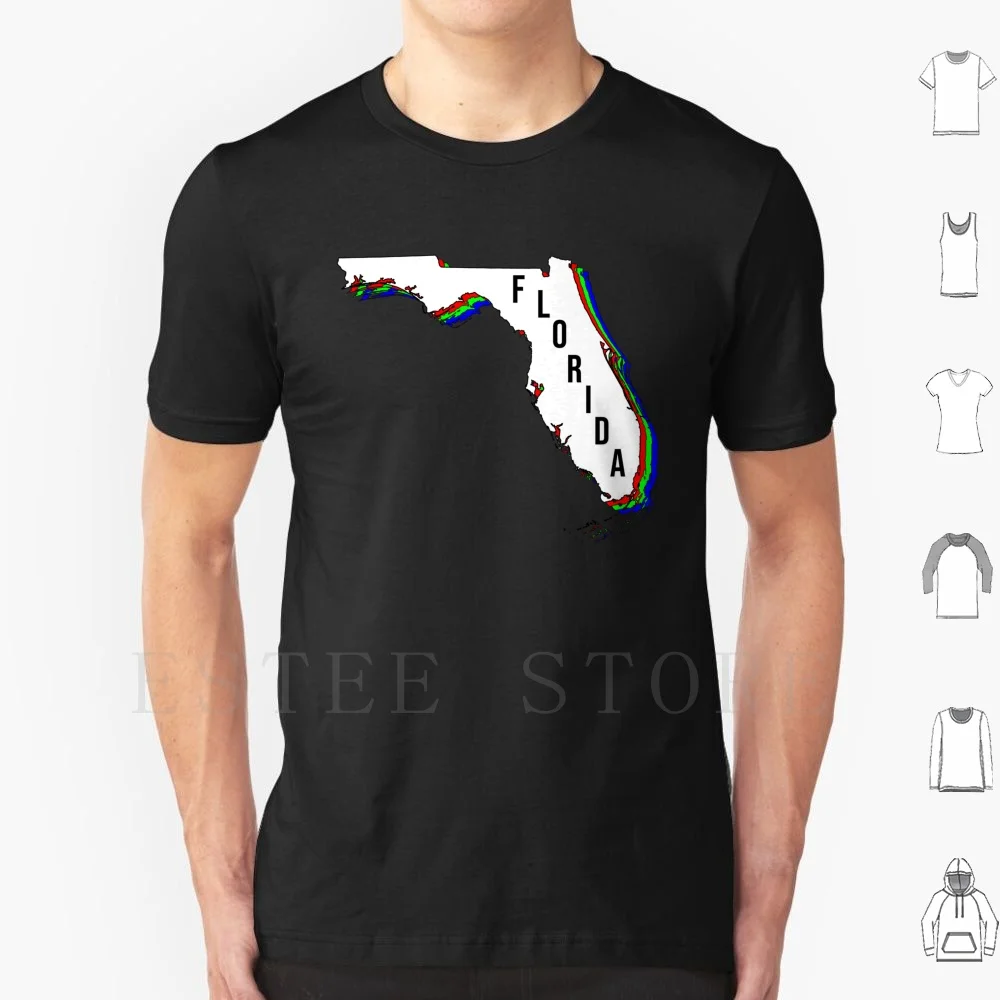 

Florida Rgb T Shirt DIY Big Size 100% Cotton Hgg1 Rgb Tricolor Graphic Design Map Maps Effects Visual Cool Cute Retro Hipster