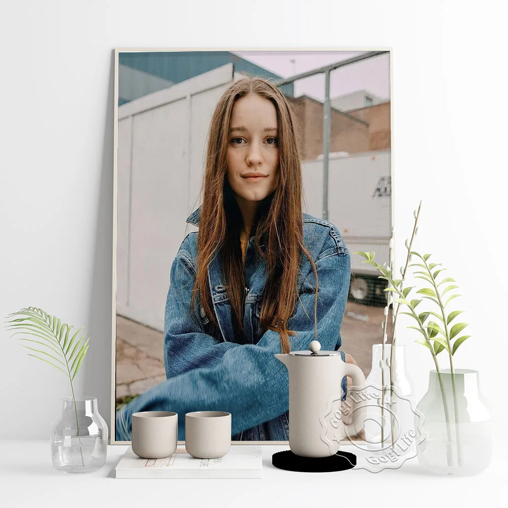 Norway Singer Songwriter Sigrid Black And White Portrait Poster, Idol Art Photo Decor Wall Picture, Fans Collection Art Print