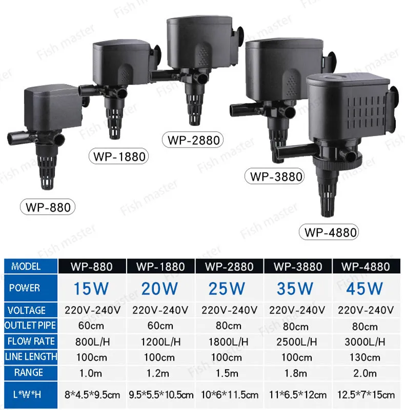 Three-in-one water pump, degreasing film submersible pump fish tank filter aeration pump aquarium filter pump sump pump