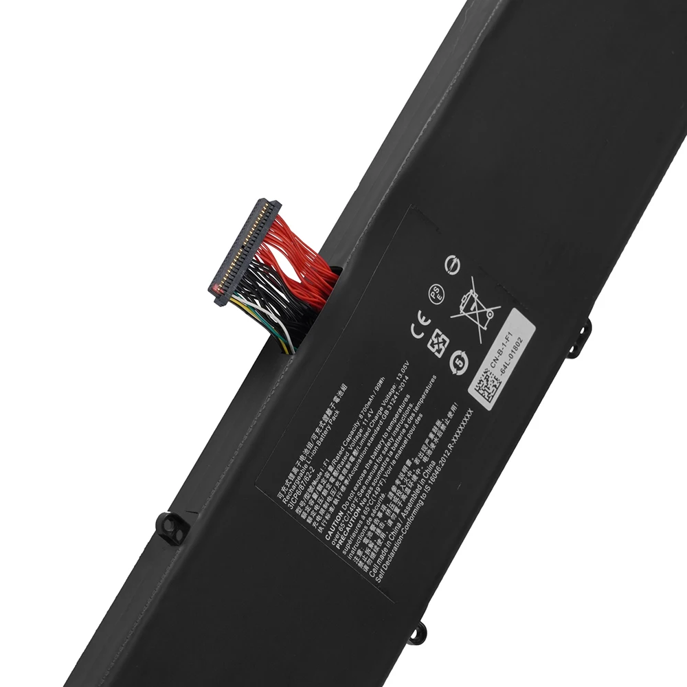 11.4V 99WH RZ09-0166 F1 Battery for Razer Blade Pro 17.3" 2017 RZ09-01663E52 RZ09-01662E53-R3U1 RZ09-01663E53-R3U1 Series 99WH