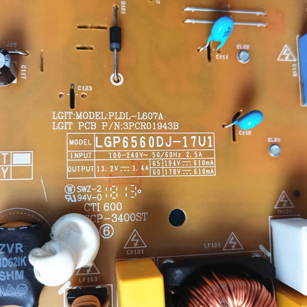 امدادات الطاقة مجلس LGP6560DJ-17U1 EAX67189001(1.5) EAY64511001 PLDL-L607A 3PCR01943B ل LG 60UJ6300-UA 65LG63CJ-CA 60UJ6050-UA