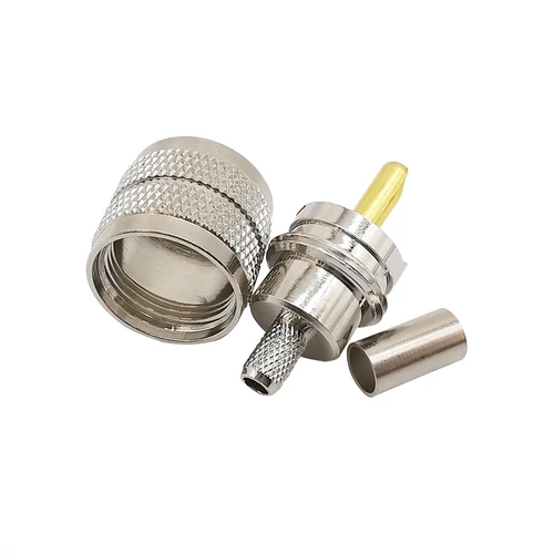 Imagen 2 del producto 10 Uds PL259 UHF enchufe macho engarzado conector Coaxial RF UHF RG58/142 LMR195 LMR200 RG400 Cable Coaxial tornillo enchufe de soldadura PL-259 Adapte