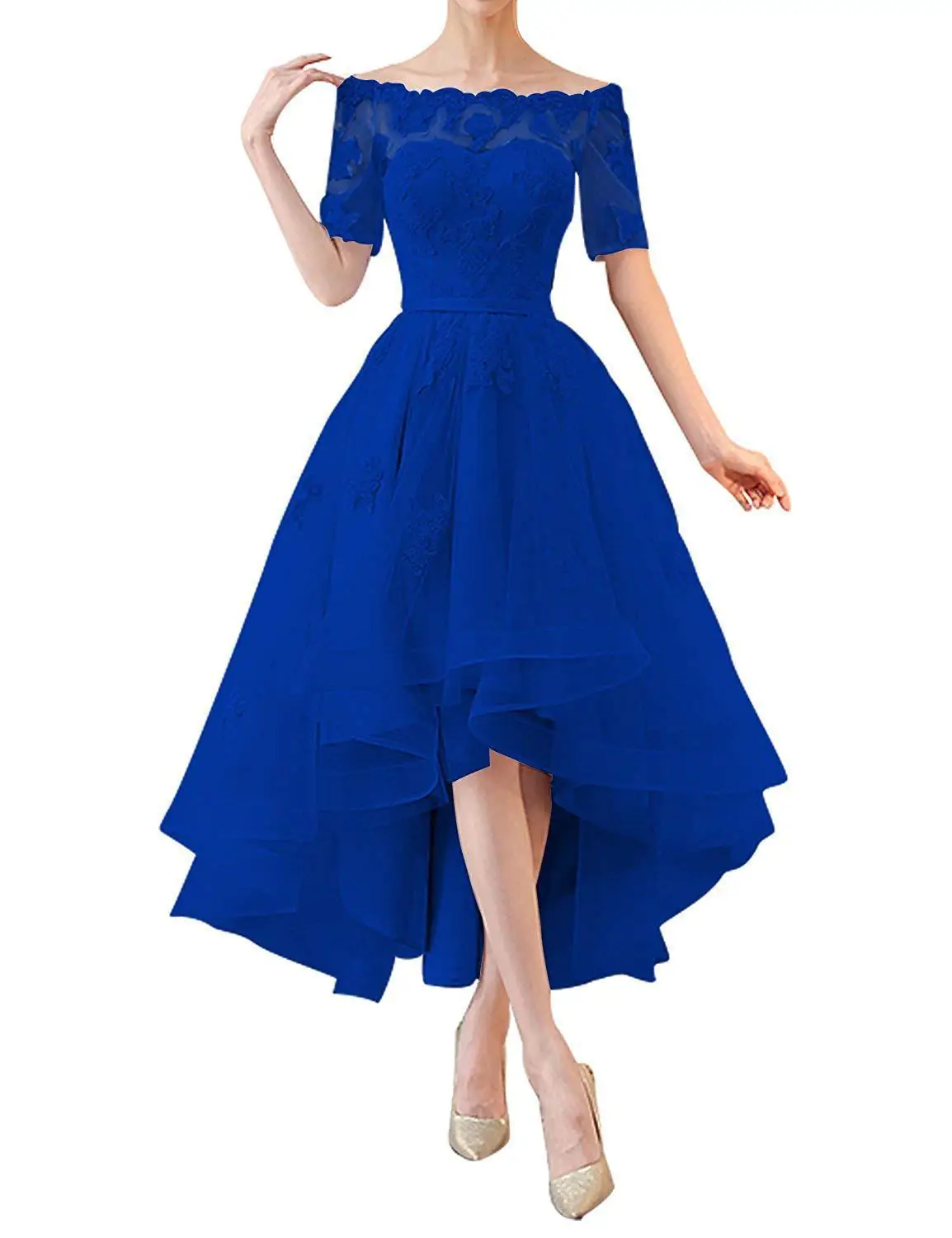 Bealegantom 2021 Elegant Goedkope Kant A-lijn Rode Prom Jurken Kralen Lange Formele Avond Party Gown Vestidos De Gala BM227