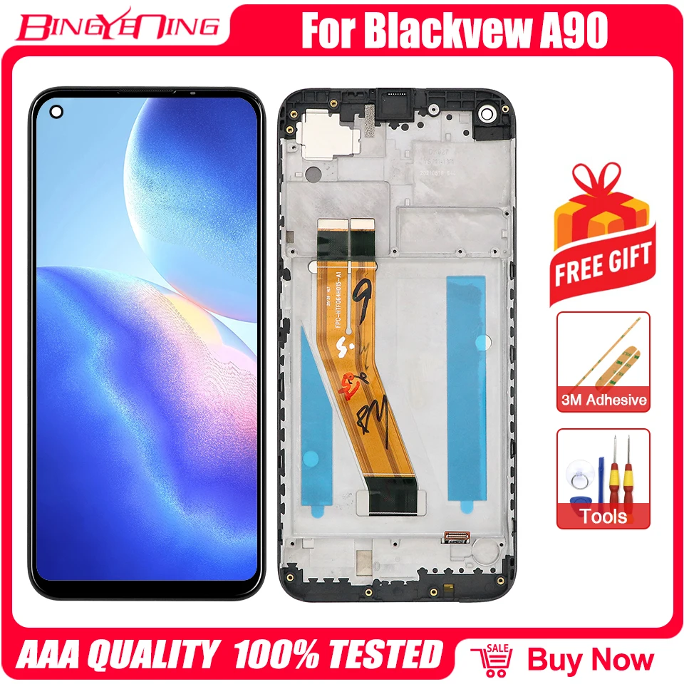 100% Original For Blackview A90 A100 Android 11 LCD&Touch Screen Digitizer With Frame Display Module