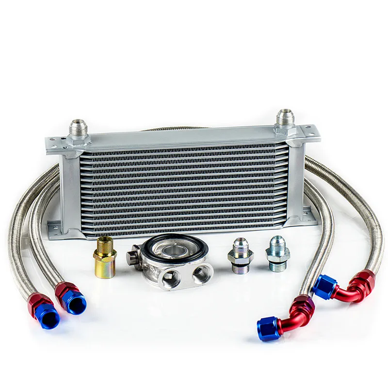 

wholesale universal racing car row 16 excavator hydraulic oil cooler
