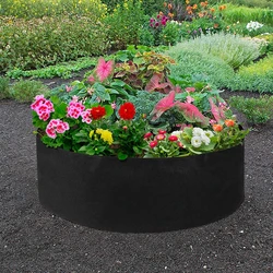 10/30/40/50/100 Gallons Fabric Garden Raised Bed Round Planting Container Grow Bags Fabric Planter Pot For Plants Nursery Pot