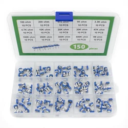 RM065 Kit 150 pz/set Potenziometro di Taglio Resistori Variabili Kit Assortito Kit Fai Da Te Elettronico 15 Value Ciascuno 10 pz con scatola