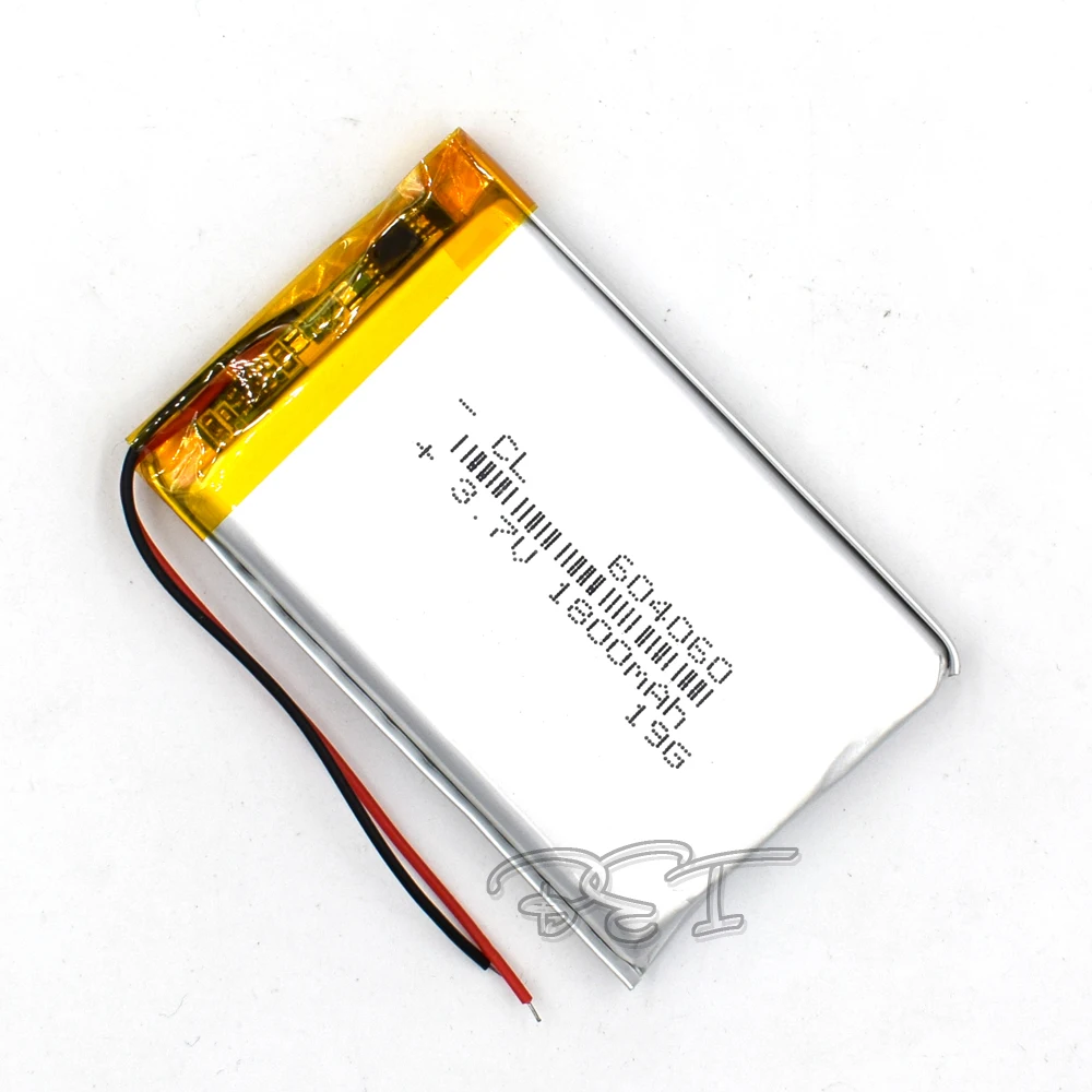 3.7V 604060 With Protective Plate 1800mAh Rechargeable Polymer Lithium Battery For PSP Navigation Ebook Core Li-ion Cell