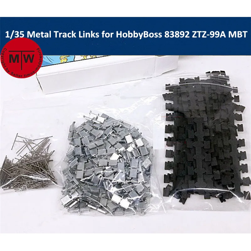 

1/35 Scale Metal Track Links w/metal pin for HobbyBoss 83892 PLA ZTZ-99A MBT Model Kit SX35007