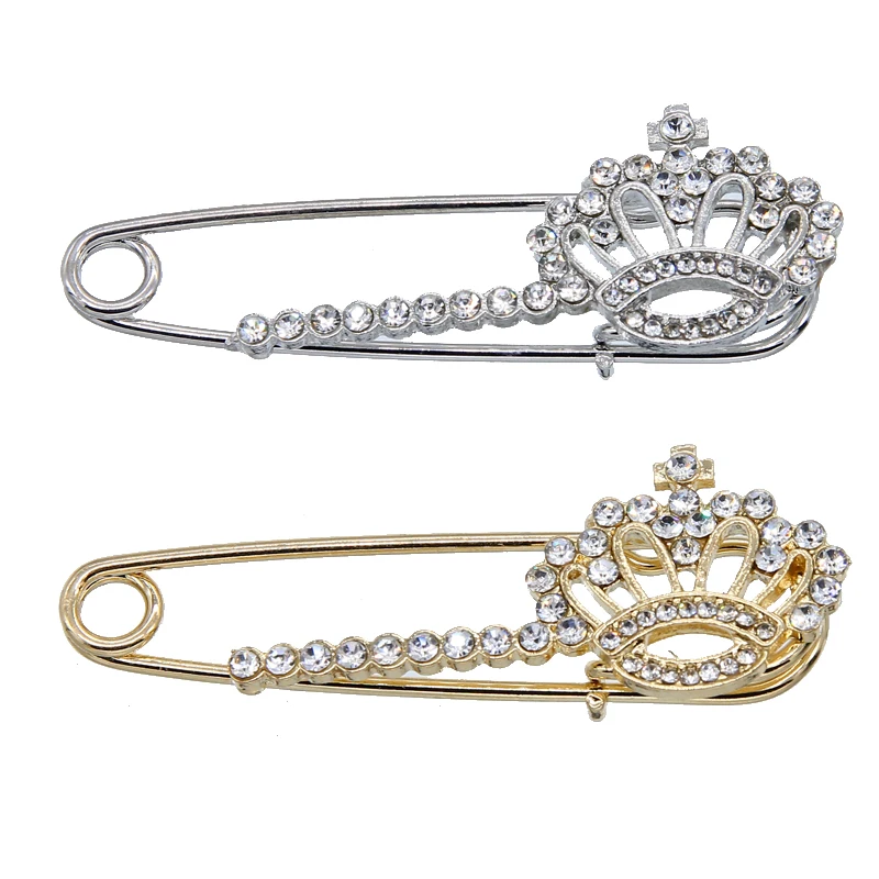 Women\'s fashion animal bow swan big brooch crystal crown pin jewelry DIY jewelry dress crystal elegant brooch jewelr