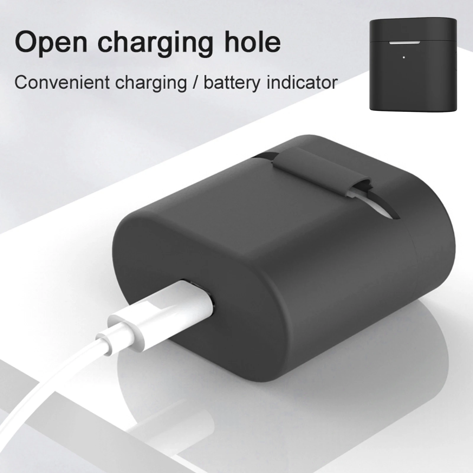 Funda de silicona suave y duradera para auriculares, cubierta de auriculares y mosquetón para Xiaomi Air2, Air2s, Air 2, 2s