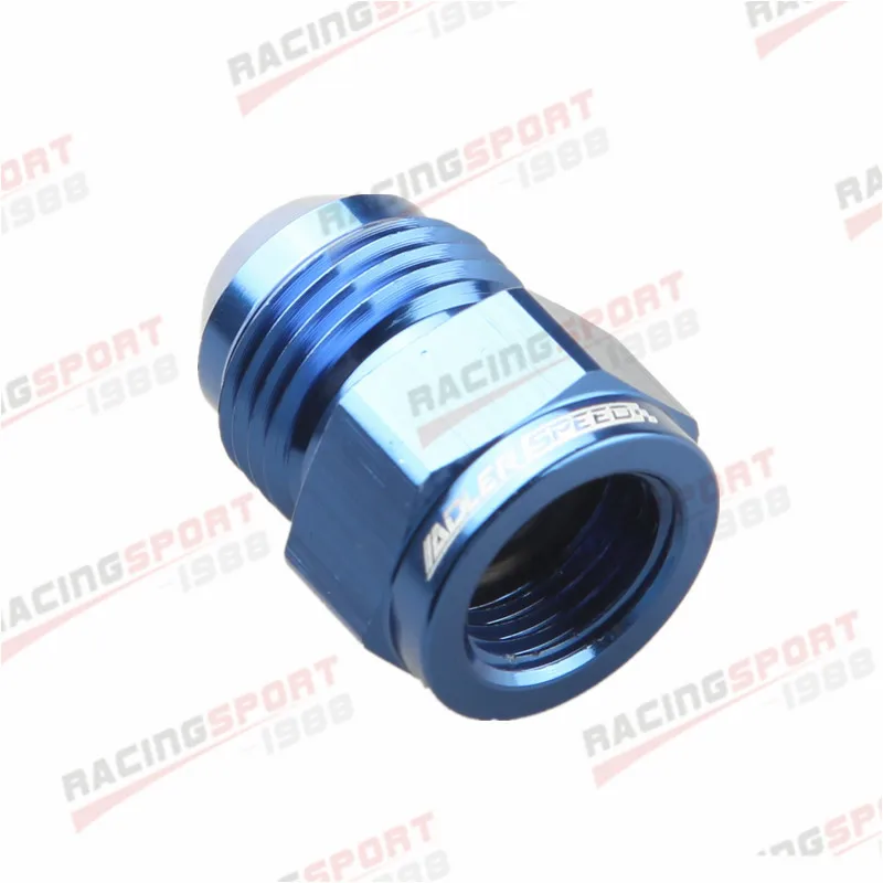 AN-6 6AN Female To AN-8 8AN Male Flare Expander Adapter Fitting Aluminum Blue