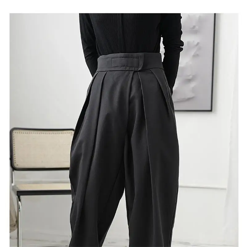 

Ladies Casual Pants Wide Leg Pants Floor Pants Spring And Summer New Pure Color Super Loose Edge Design Fashionable Pants