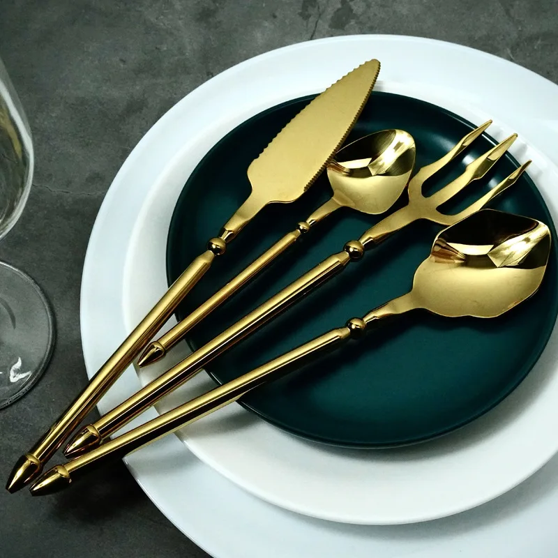 304 stainless steel cutlery set Western steak mirror polished meticulous craftsmanship fine texture tableware