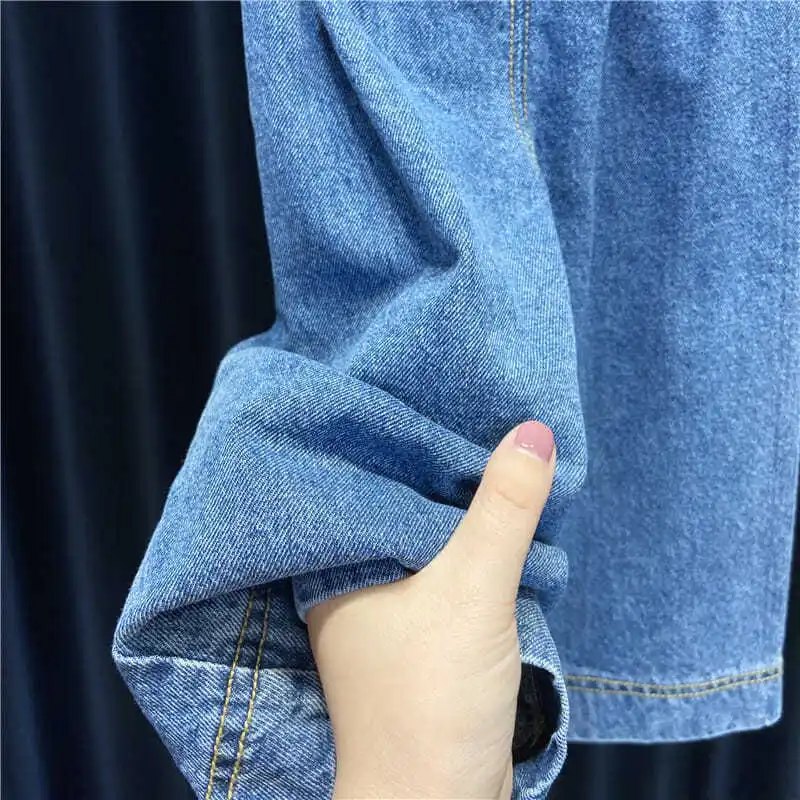 2024 primavera autunno ragazze moda Jeans gamba larga pantalone bambino bambini pantaloni in Denim per bambini