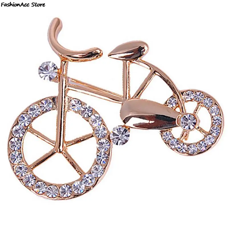 1Pcs Beautiful Fashionable Brooches For Women Jewelry flower gift brooch bike bicycle lovers pectoral Pin