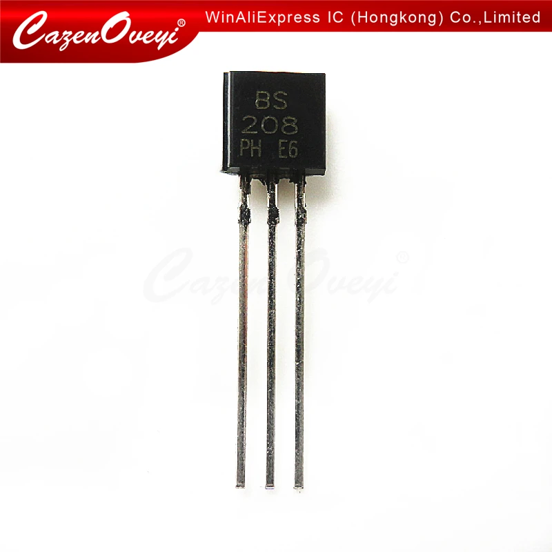 10pcs/lot BS250 = BS208 TO-92 P channel 45V 0.23A 0.7W new original In Stock