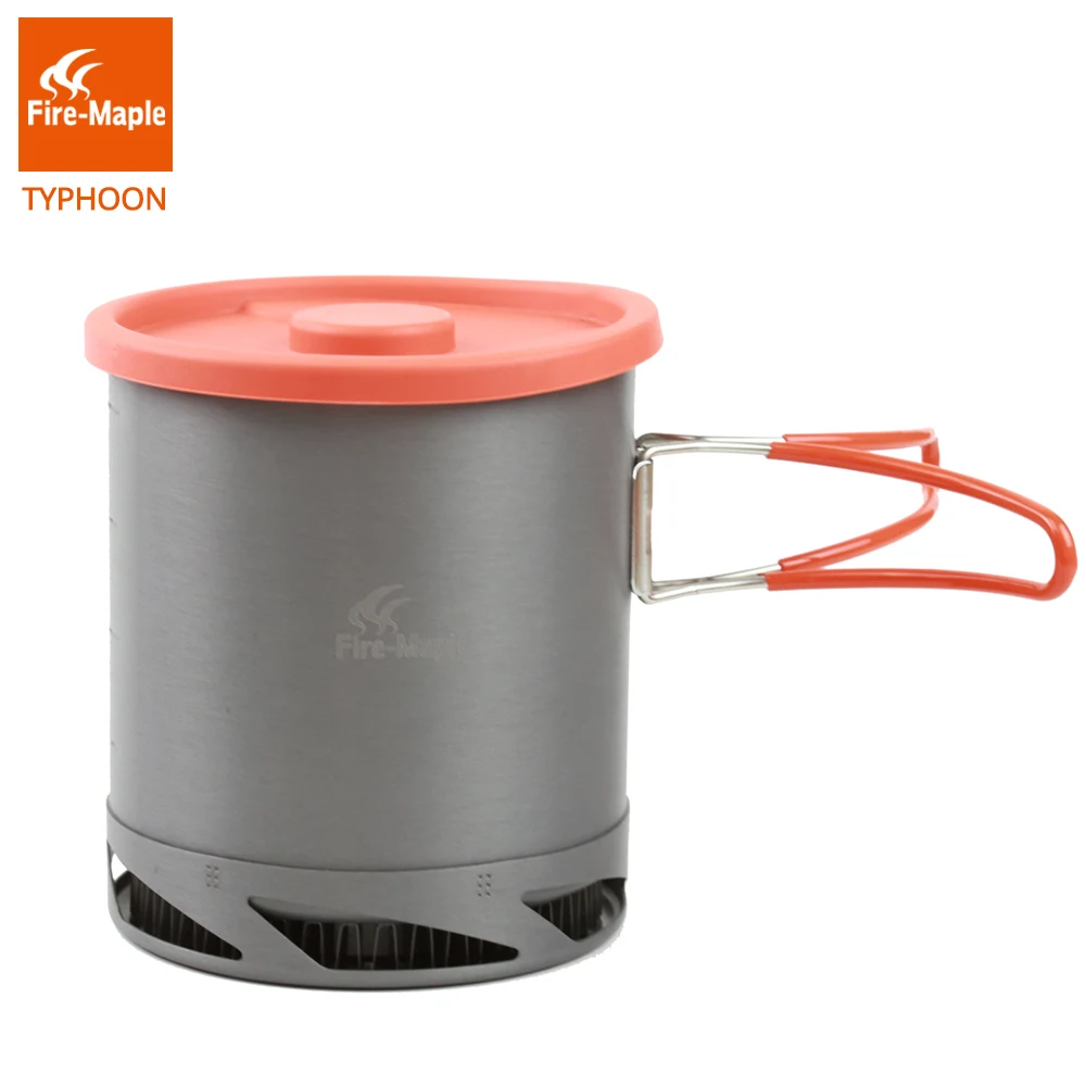 Hot Sale 1L Portable Heat Exchanger Pot Fire Maple FMC-XK6 Ultralight 190g Outdoor Camping Kettle Picnic Cookware Free Shipping