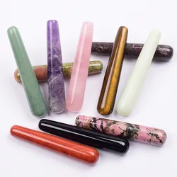 Rose Quartz Yoni Wand Natural White Crystal Massage Wand Obsidian Yoni Stick Natural Stone Body Massage Stick Face Massager Bar