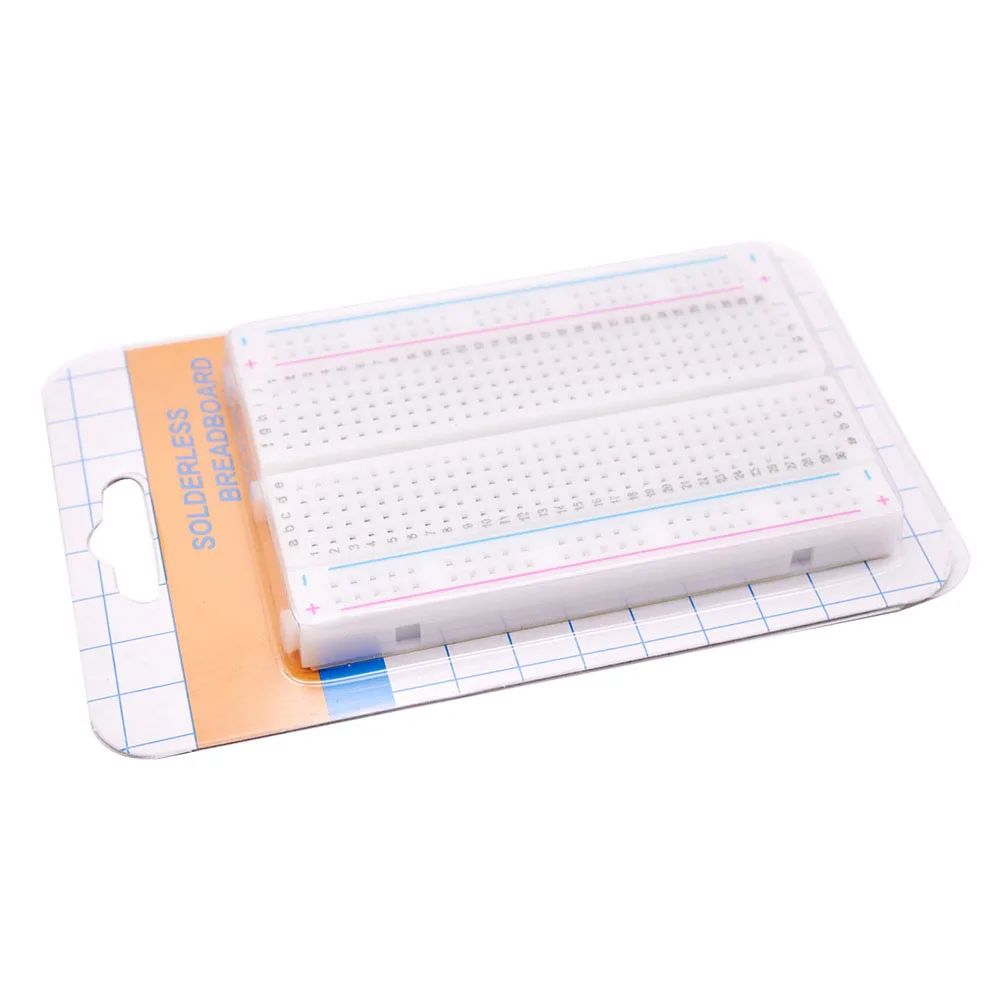 Raspberry pi 4 model B 400 Points Tie Points Solderless Breadboard + 65pcs Jump Wires Kit for Raspberry Pi 4B, 3B, 3B+