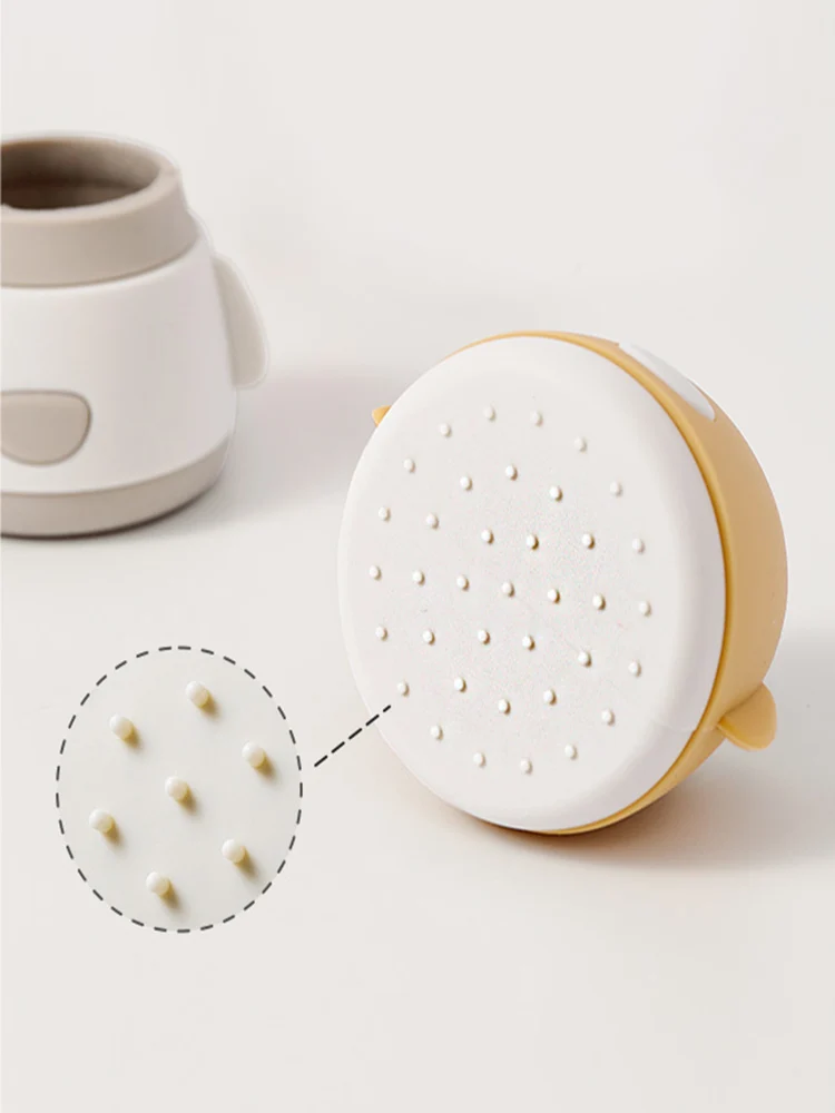 Cartoon Table Chair Mat 4 Pieces Non-Slip Silent Wear-Resistant Thickened Double Layer Silicone Washable Stool Protective Case