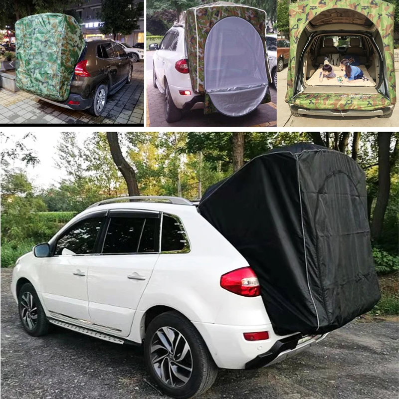 Car Rear Roof Outdoor Equipment Camping Tent Canopy Tail Ledger Picnic Awning For Renault Koleos SUV Only