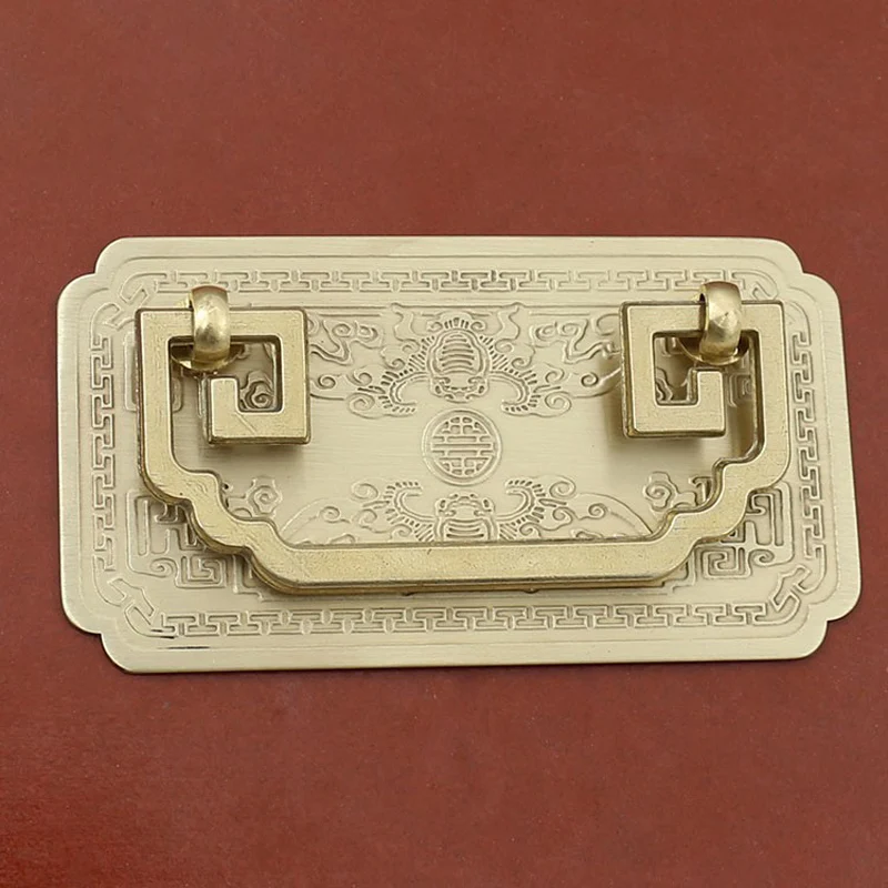 

Chinese Antique Furniture Drawer Knob Hardware Classical Wardrobe Cabinet Shoe Door Handle Closet Cone Vintage Pull Ring