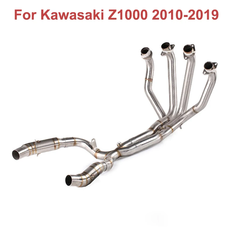 

Header Pipe For Kawasaki Z1000 2010-2021 Z1000SX 2010-2019 Motorcycle Exhaust Front Mid Link Pipe Connect Tube Stainless Steel