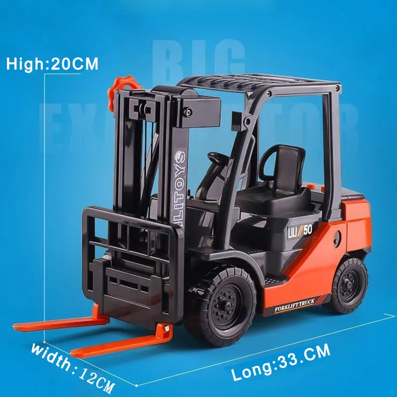 Simulation Forklift Truck Model Toys Engineering Vehicle Children\'s Oversized Forklift Warehouse Moving Truck Boy Toy Car Model