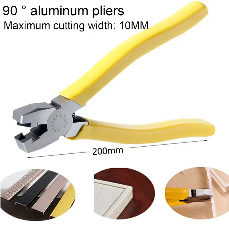 8 Inch 90 Degree Aluminum Alloy Folding Pliers V-groove Slot Notch Cutter for Bending Frames