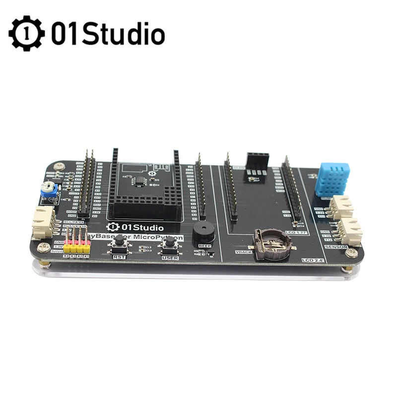 01Studio pyBase Micropython Base Board Development Embedded Compatible with pyBoard STM32 ESP32 K210