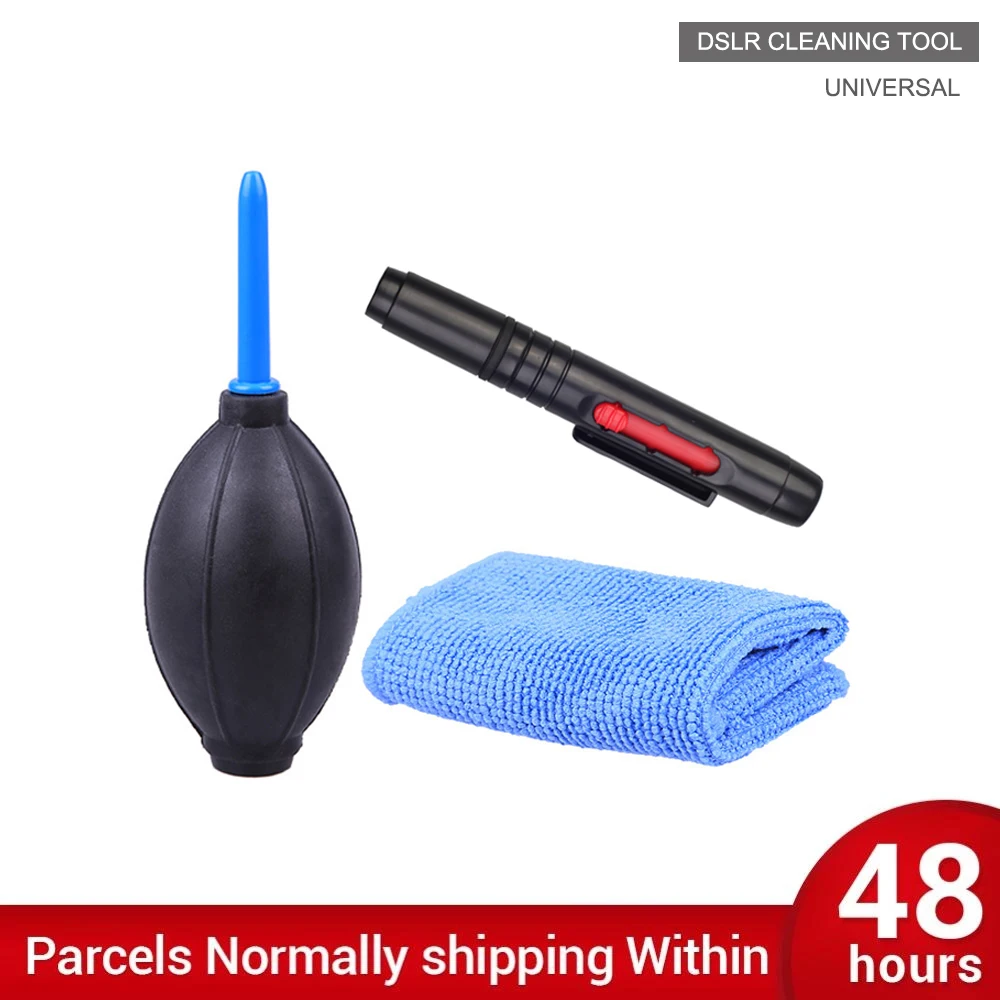 3で1ポータブルカメラクリーンキットクリーニングクロスカメラクリーナーペン空気mecalorアクセサリー一眼レフキヤノンニコン用ビデオカメラ