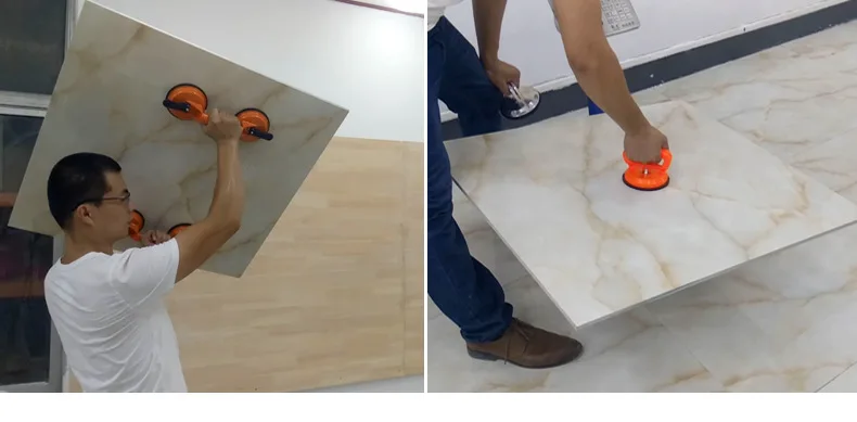 Vacuum Suction Cup Glass Lifter Powerful Glass Tile Carrier Gripper Sucker Plate for Glass Tiles Mirror Granite Lifting Tool