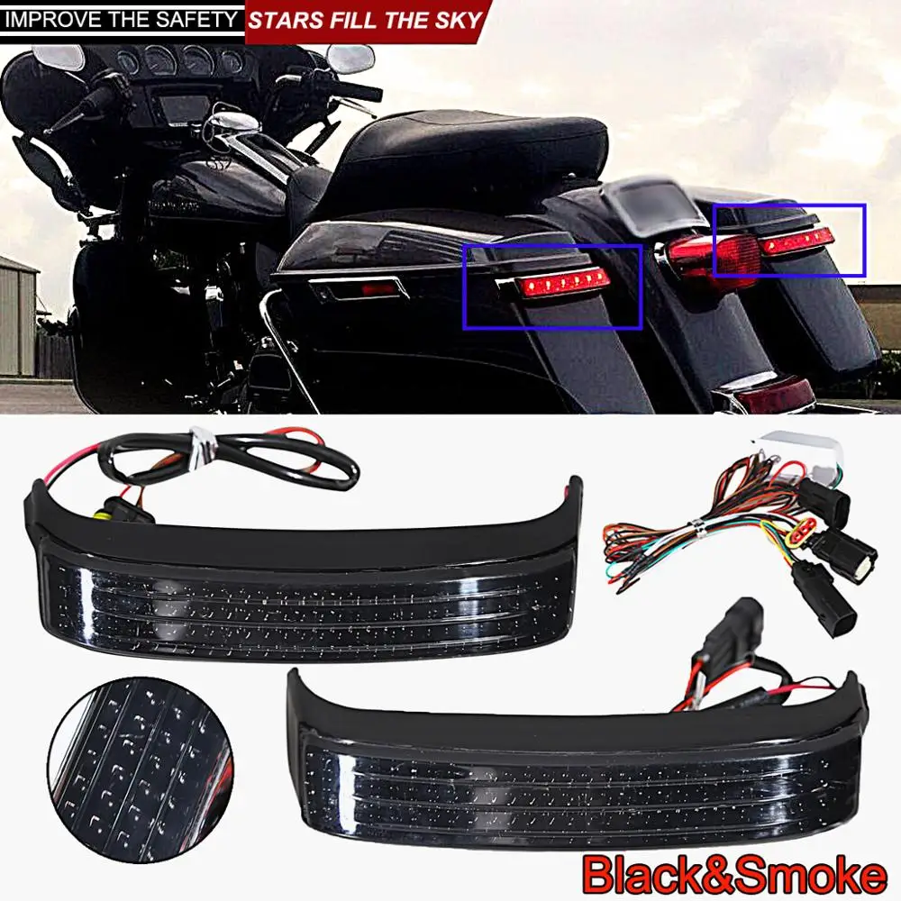 

LED Saddlebag Tail Run Brake Turn Signal Light Kits For Harley Touring FLHX FLHTCU FLHTCUL FLHTK FLHTKL FLTRU 14-22 FLH