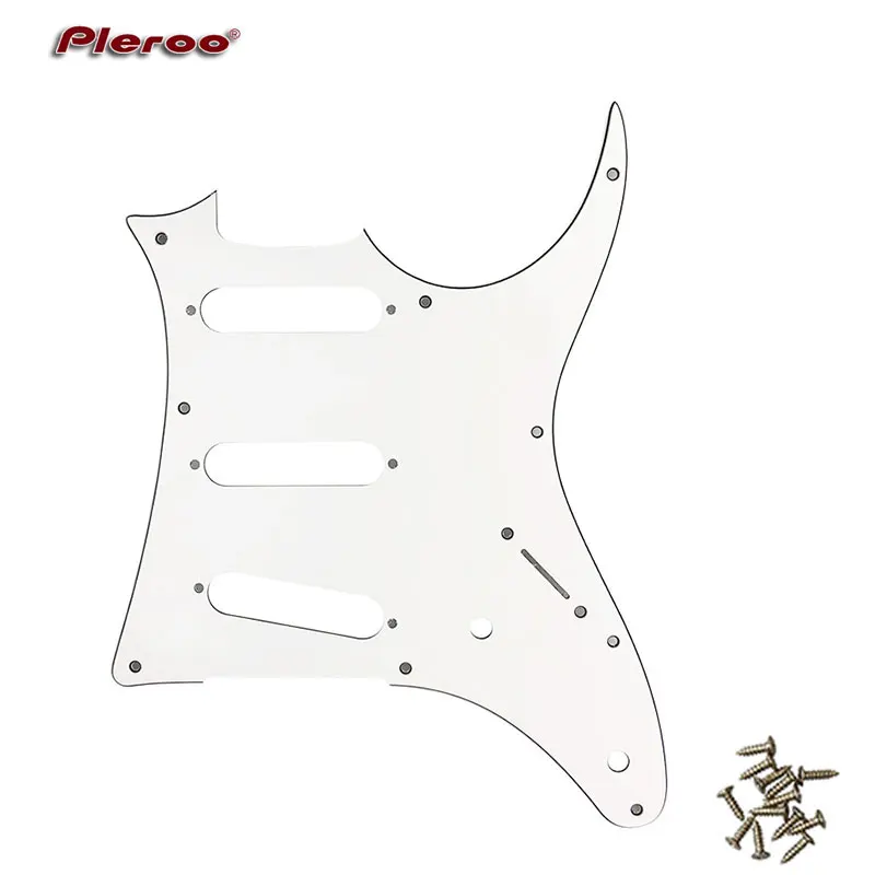 Imagem -04 - Pleroo Peças de Guitarra Personalizadas-para Mij Ibanez Grx20 Extremidade de Garra de Guitarra Umbiger Captador de Arranhões Sss Pickguard