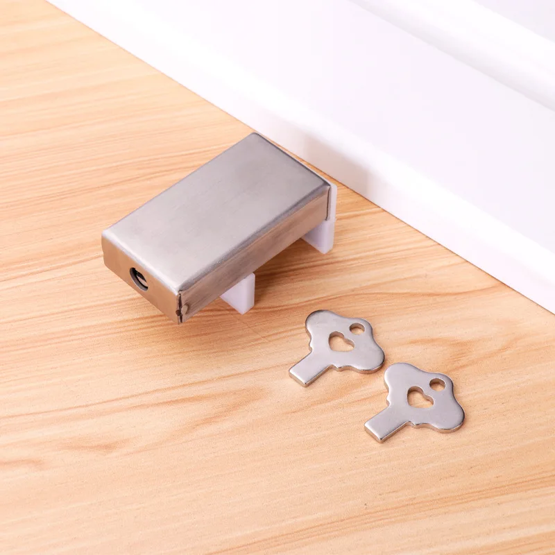 KK&FING Zamki okienne ze stali nierdzewnej Ogranicznik okna Ochrona przed dziećmi Bezpieczeństwo Blokada okna Drzwi przesuwne Blokada antykradzieżowa Bezpłatny dziurkacz