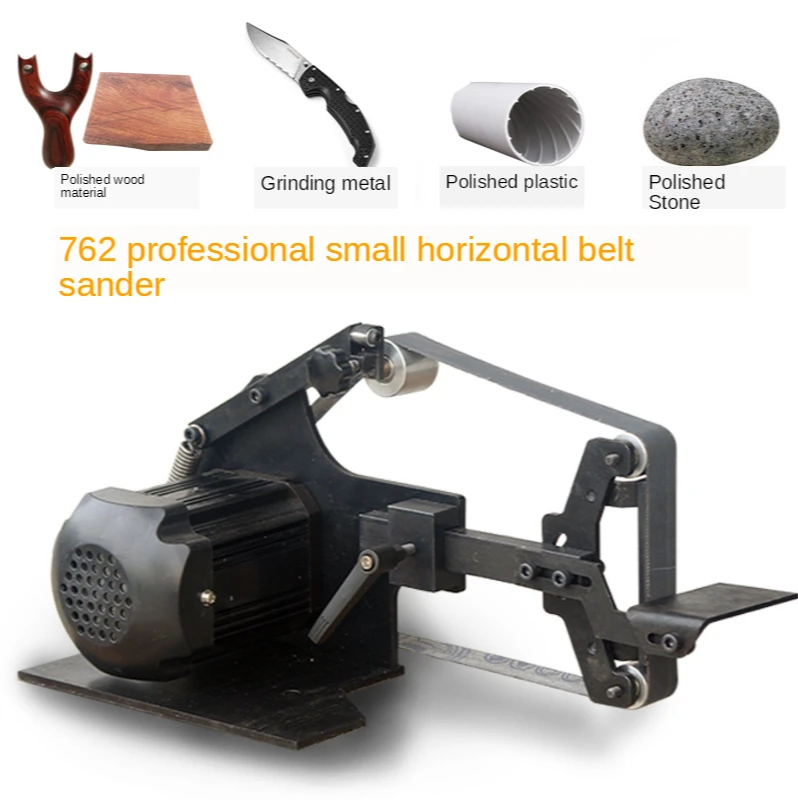 220V Desktop Belt Sander Sharpener DIY Woodworking Polishing Machine 0-7500RPM 762x25MM 762x35MM Brushed Electric Belt Machine