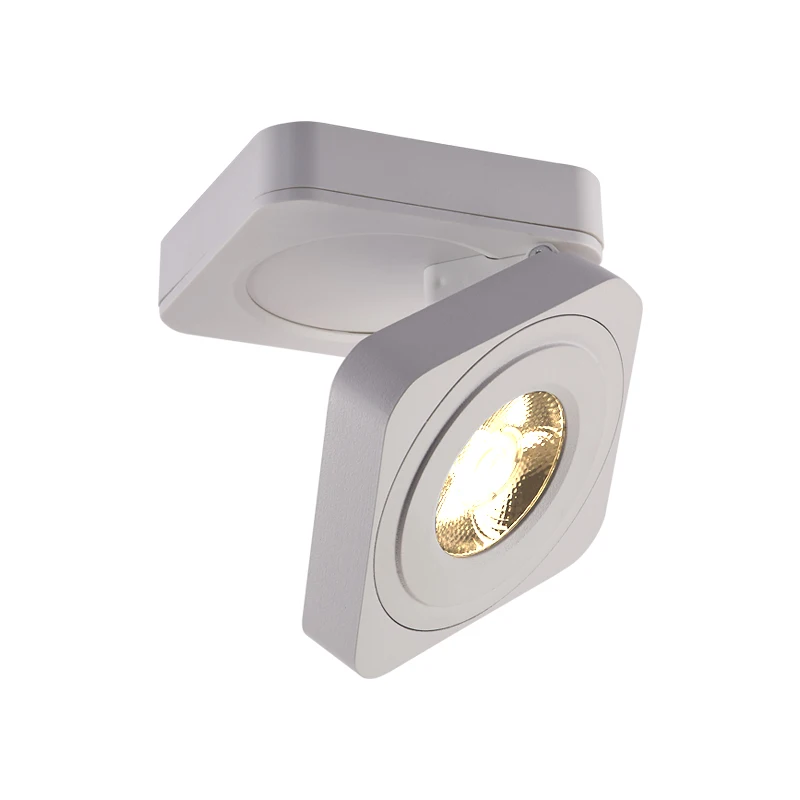 Folding COB LED Downlights 10W 12W  Surface Mounted Led Ceiling Lamps Spot Light 360 Degree Rotation Downlights AC220V