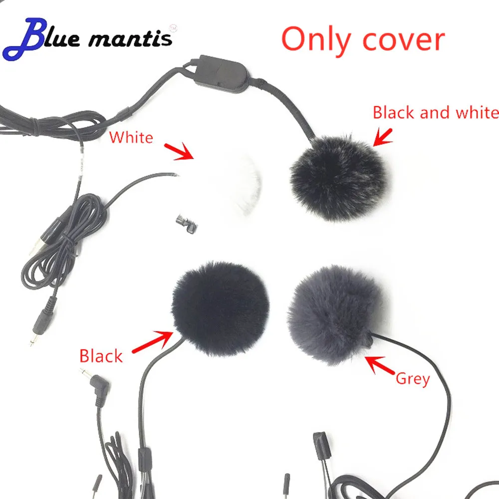 

Blue Mantis Universal Lavalier Microphone Furry Windscreen Fur Windshield Wind Muff Soft For SONY RODE BOYA Lapel Mic 1.0cm