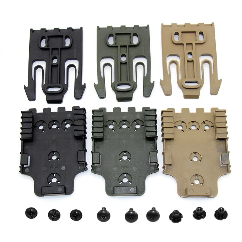 Quick Locking System Kit QLS Airsoft Holster Adapter for Glock 17 19 Colt 1911 M9 P226 Waist Belt Paddle Platform Accessories