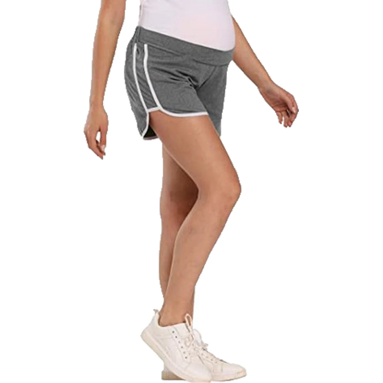 Short de maternité d\'été pour femmes enceintes, pantalon de grossesse, taille élastique, décontracté, vêtements pour mères