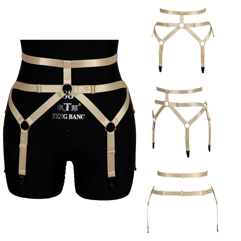 

Bondage Thigh Bands Wedding Garters Erotic Lingerie Body Sexy Harness Fashion Adjust Waist Size Women Buttocks Suspenders Belt