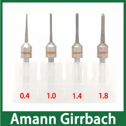 Moedor de diamante Amann Girrbach para vidro Cermics, disponível em 0.4mm, 1.0mm, 1.4mm 1.8mm