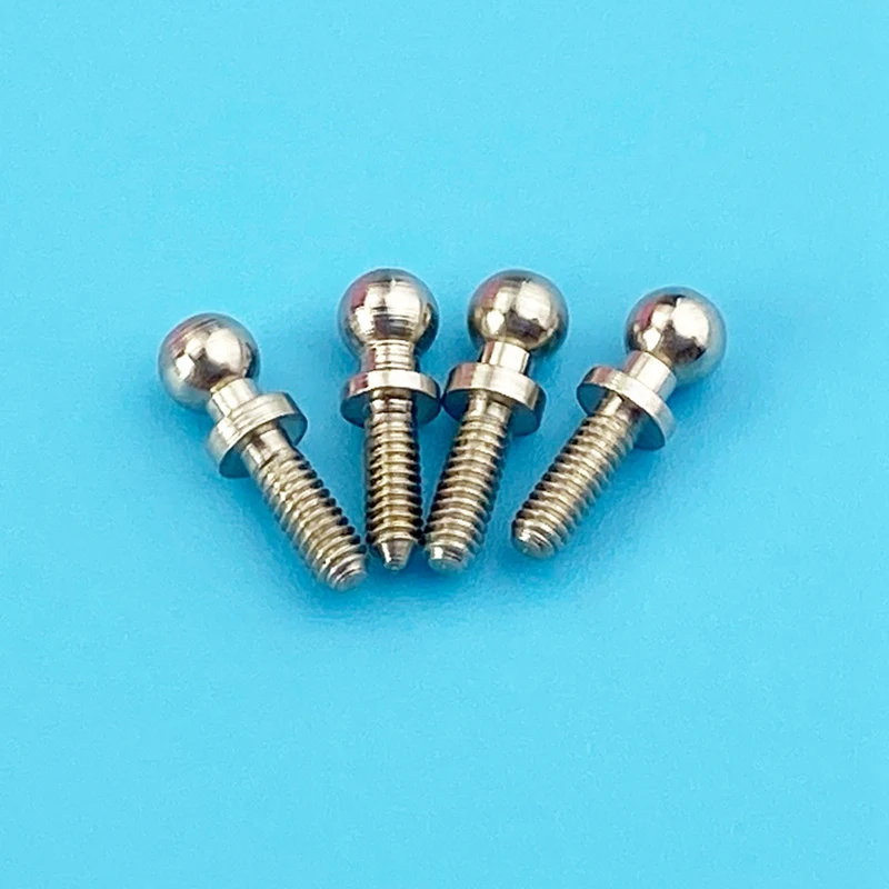 4Pcs Metal Ball Head Screw Kits K989-10 for Wltoys K969 K979 K989 K999 P929 P939 284131 1/28 RC Car Spare Parts